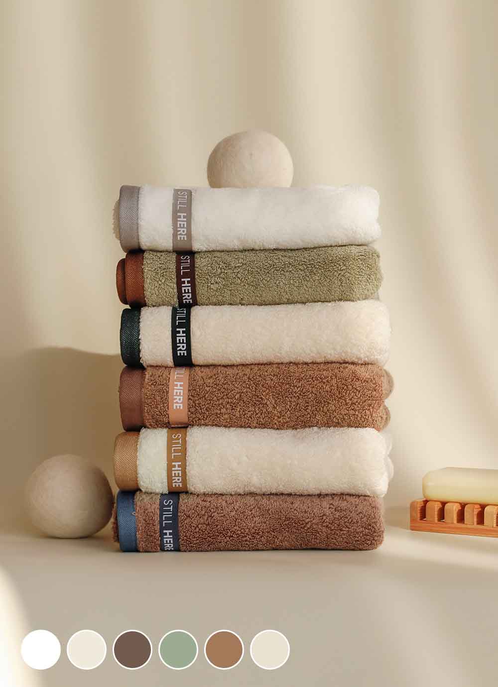 Seutilhieo Dust-free 40-count Pure Cotton The Dotomhan Hotel towel 2 sheets / 4 sheets / 5 sheets / 10 sheets 6colors