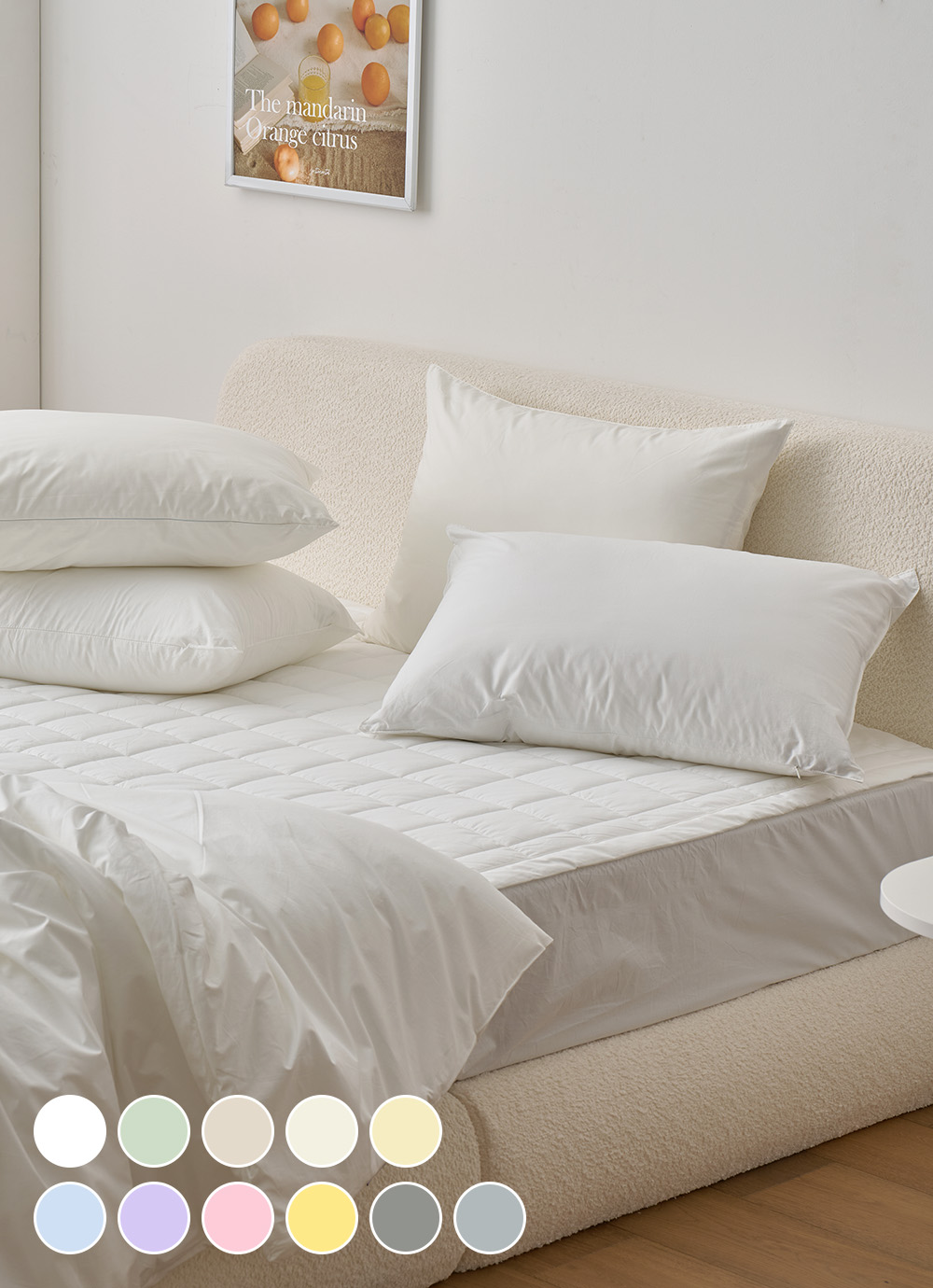 Super Cotton 60-count High-density Pure Cotton Pillow Cover 40x60 / 50x70 11colors
