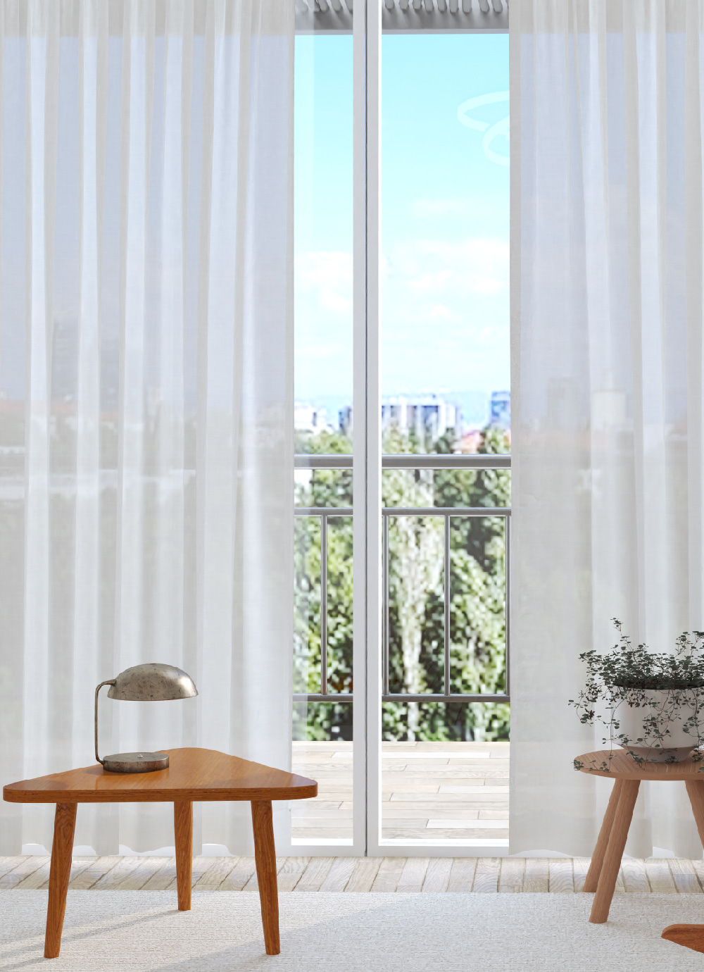 Tilri Butterfly Wrinkle Chiffon curtain