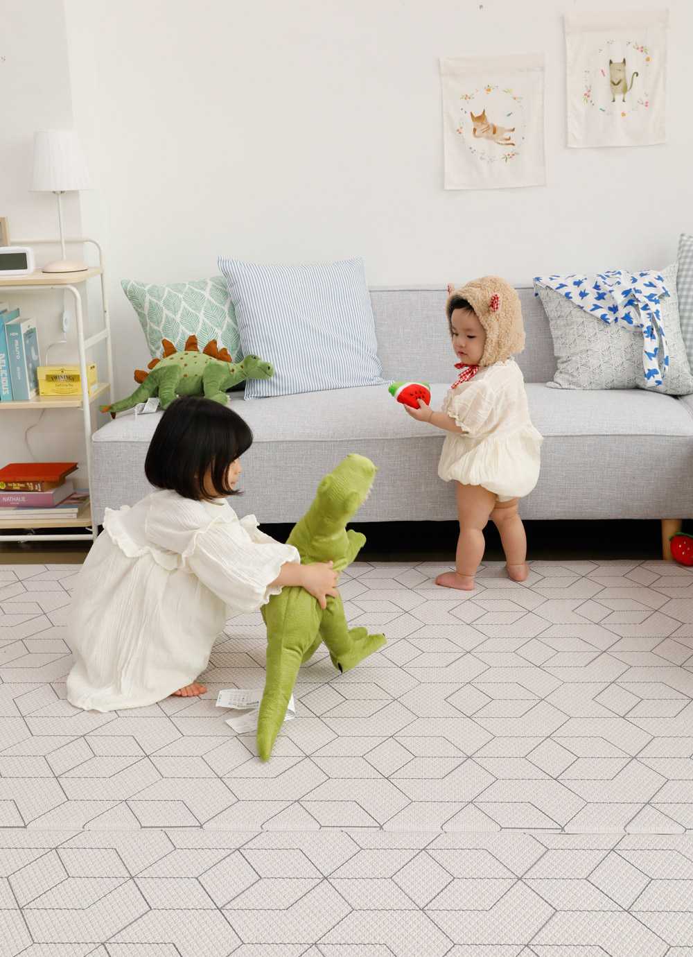 Dimensyeon Made in Korea PVC Floor Noise Mat double-sided Play Mat 14T L / XL