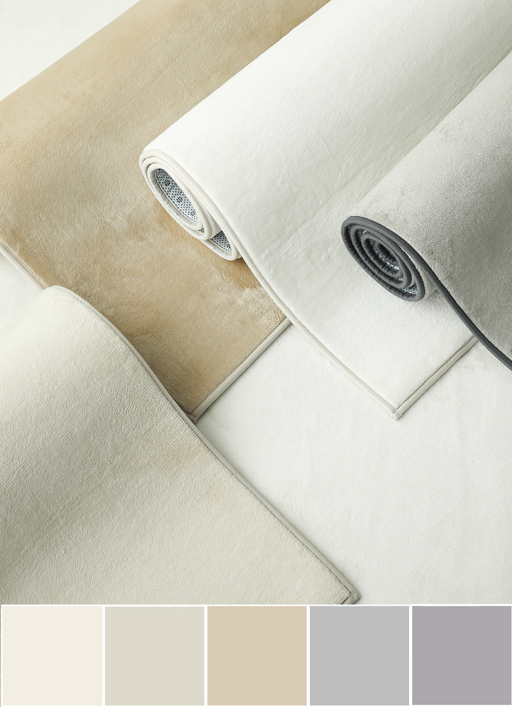 Soul May Long-pile Microfibre soft Rug 3size 5colors