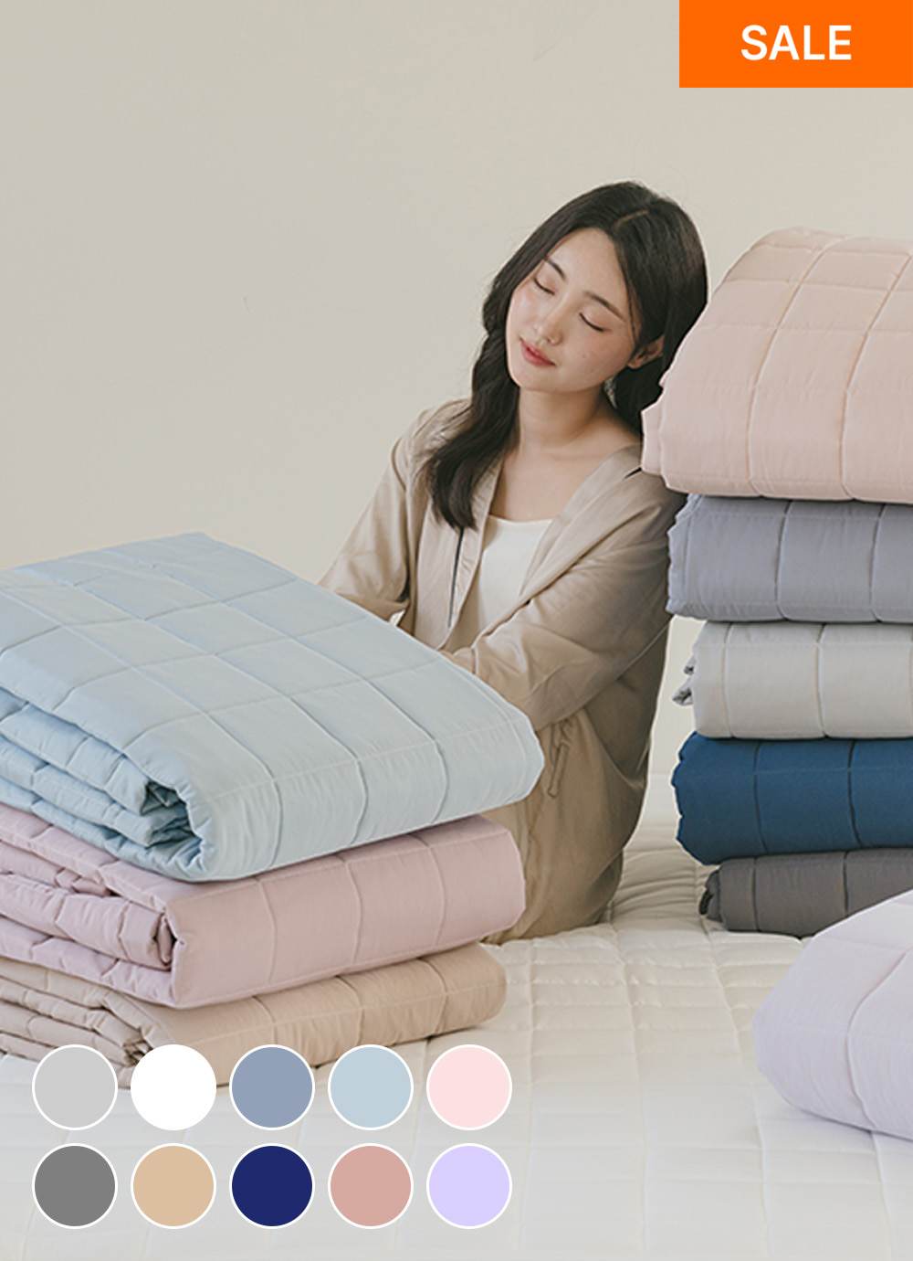 Dreamwell Allergy-care Fitted Bed Pad SS / Q / K / LK 10colors