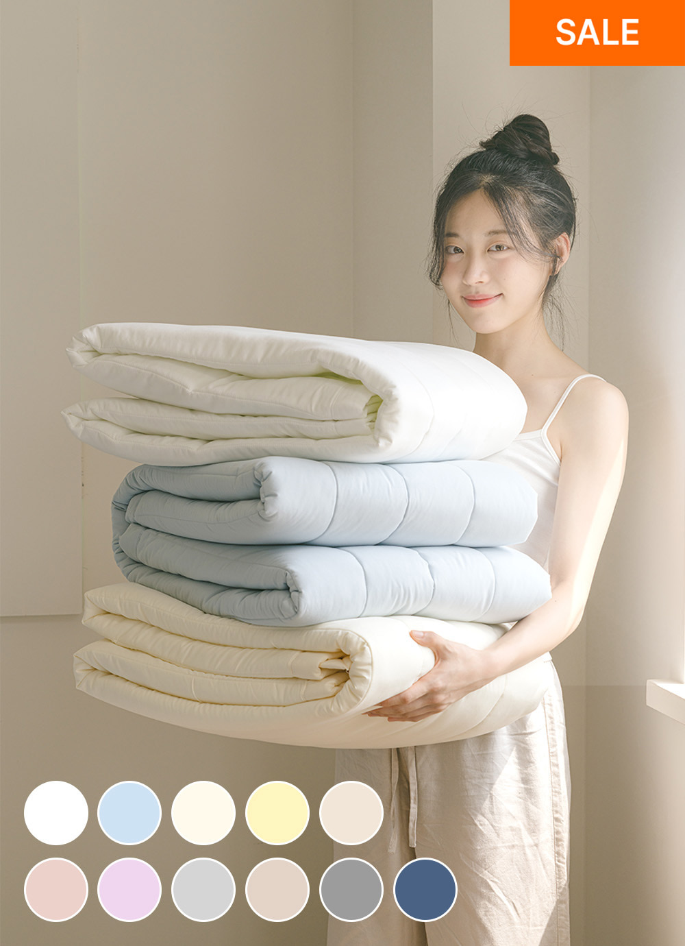 New Days Dust-free Silent Fitted Bed Pad SS / Q / K / LK 11colors