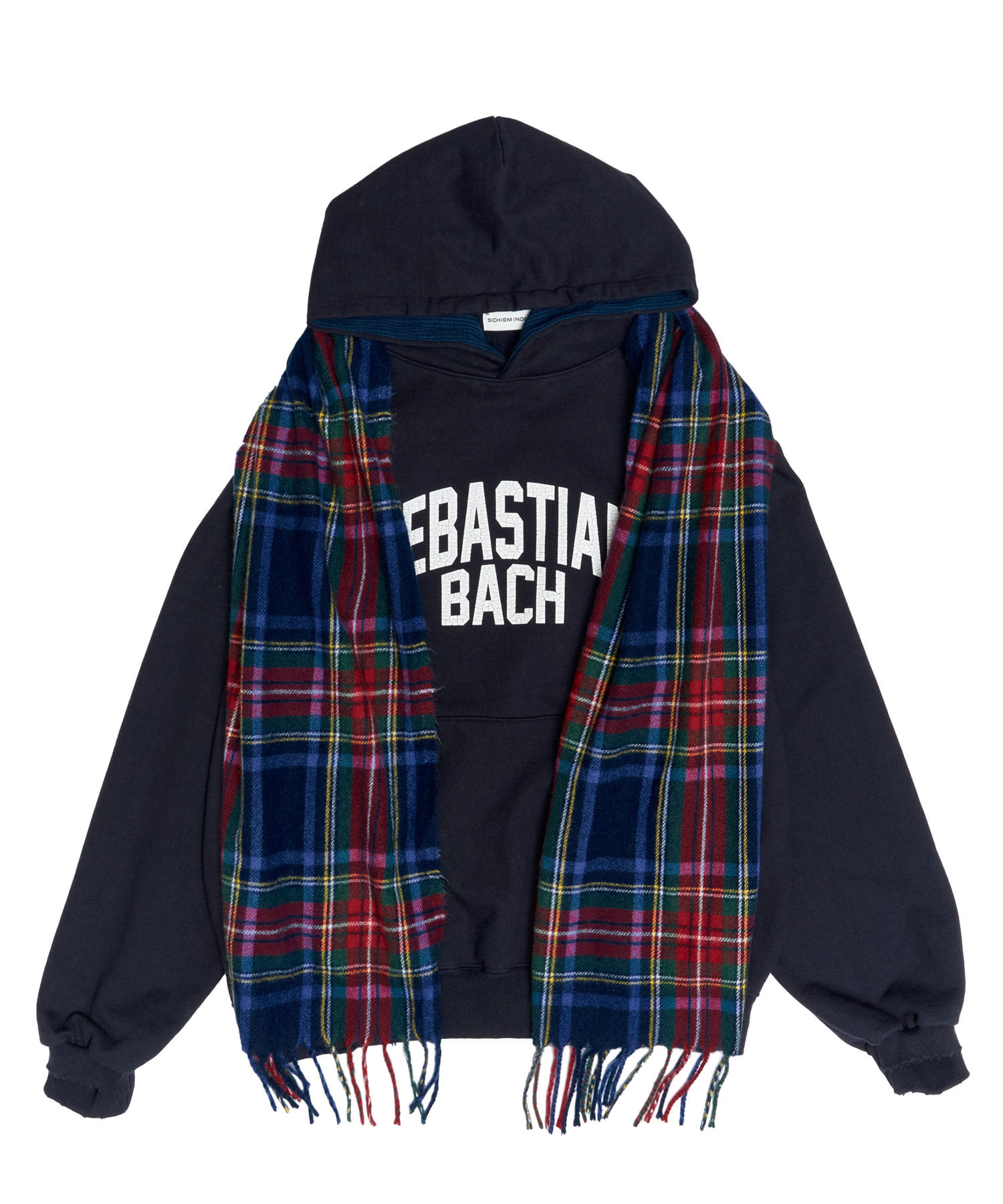 ★SCHISM INDUCING★MUFFLER HOODIE SCHISM INDUCING] EMO HOODIE CHARCOAL – SellerWork