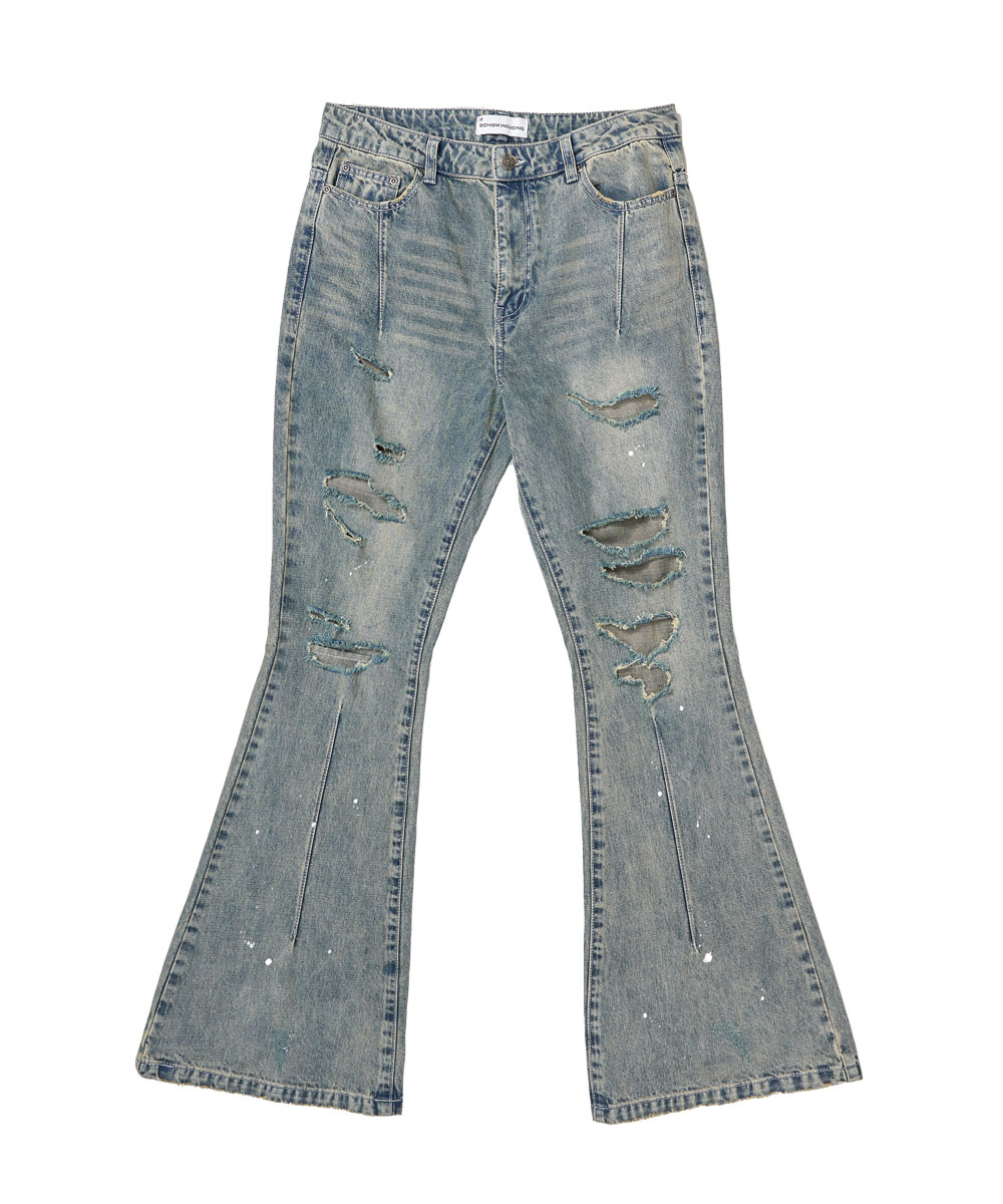SCHISM INDUCING ■ TWELVE GOLD JEANS BOTTOMS - BOTTOMS - SCHISM INDUCING