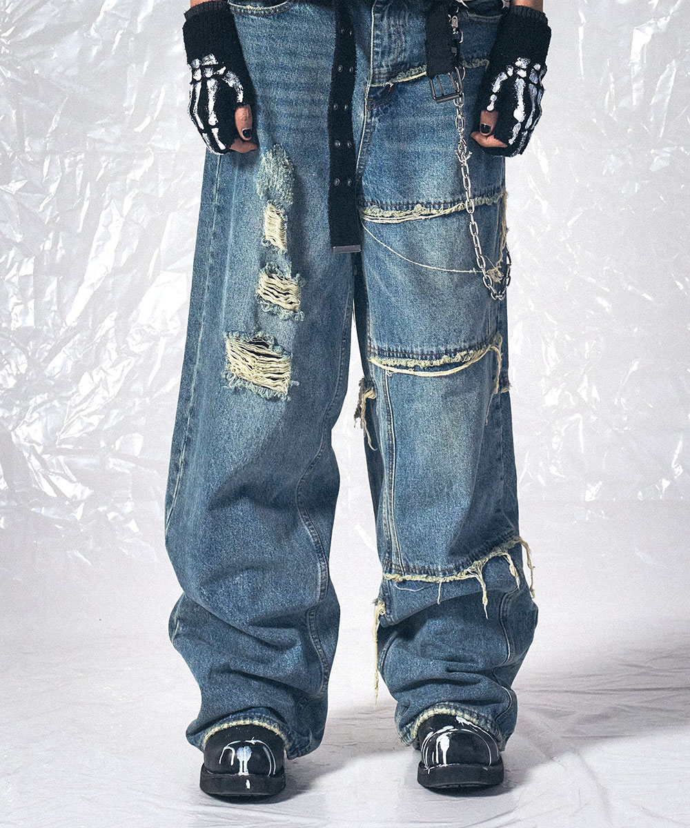 SCHISM INDUCING ■ TWELVE GOLD JEANS TWELVE GOLD JEANS BLUE - SCHISM INDUCING