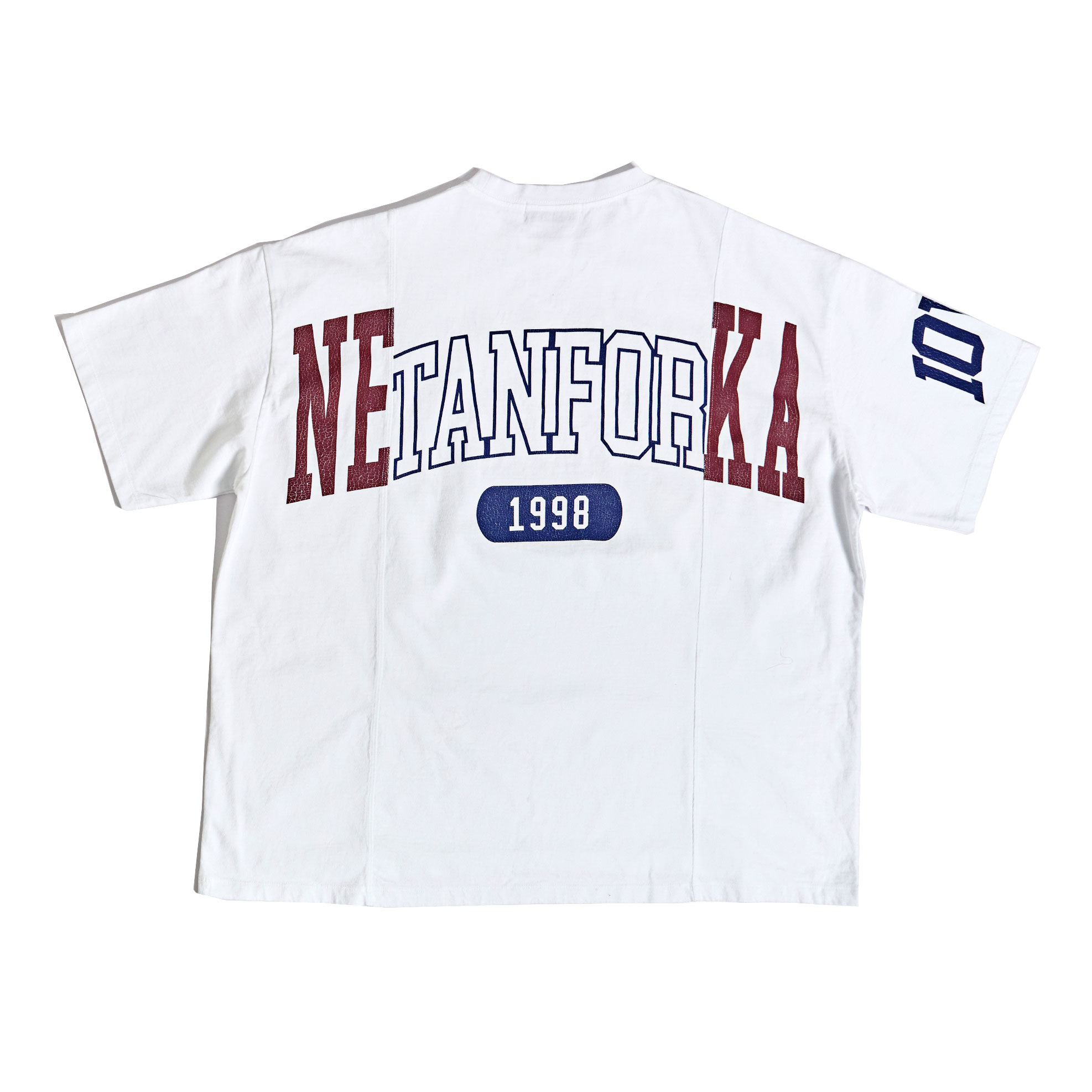 【SCHISM INDUCING】 FAKE REWORKED T SHIRT ★韓国の大人気 セール】【SCHISM INDUCING】FAKE REWORKED T SHIRT_IVORY（T