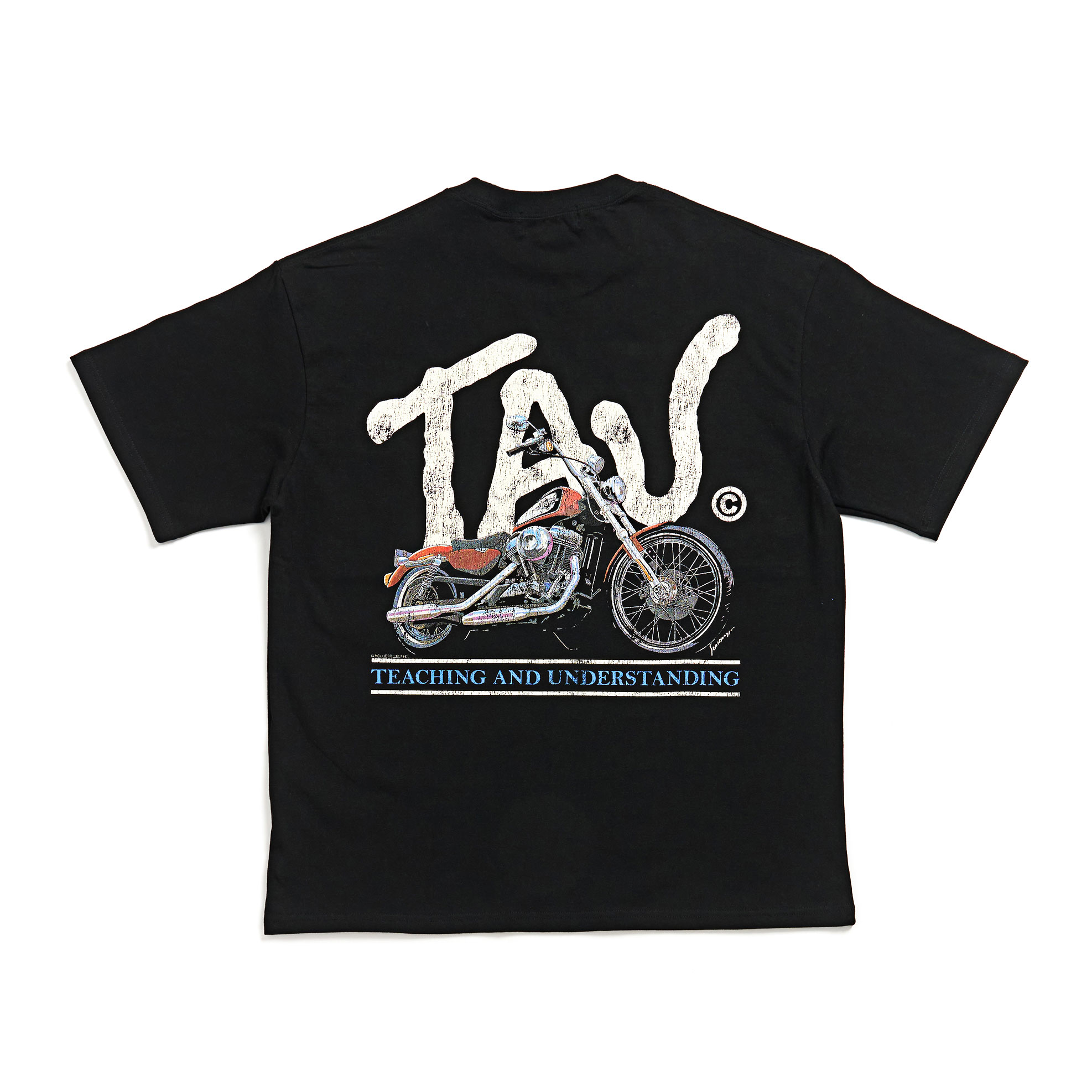 [SCHISM INDUCING] TAU MOTTO T SHIRT /追跡付 TAU MOTTO T SHIRT_BLACK - SCHISM INDUCING