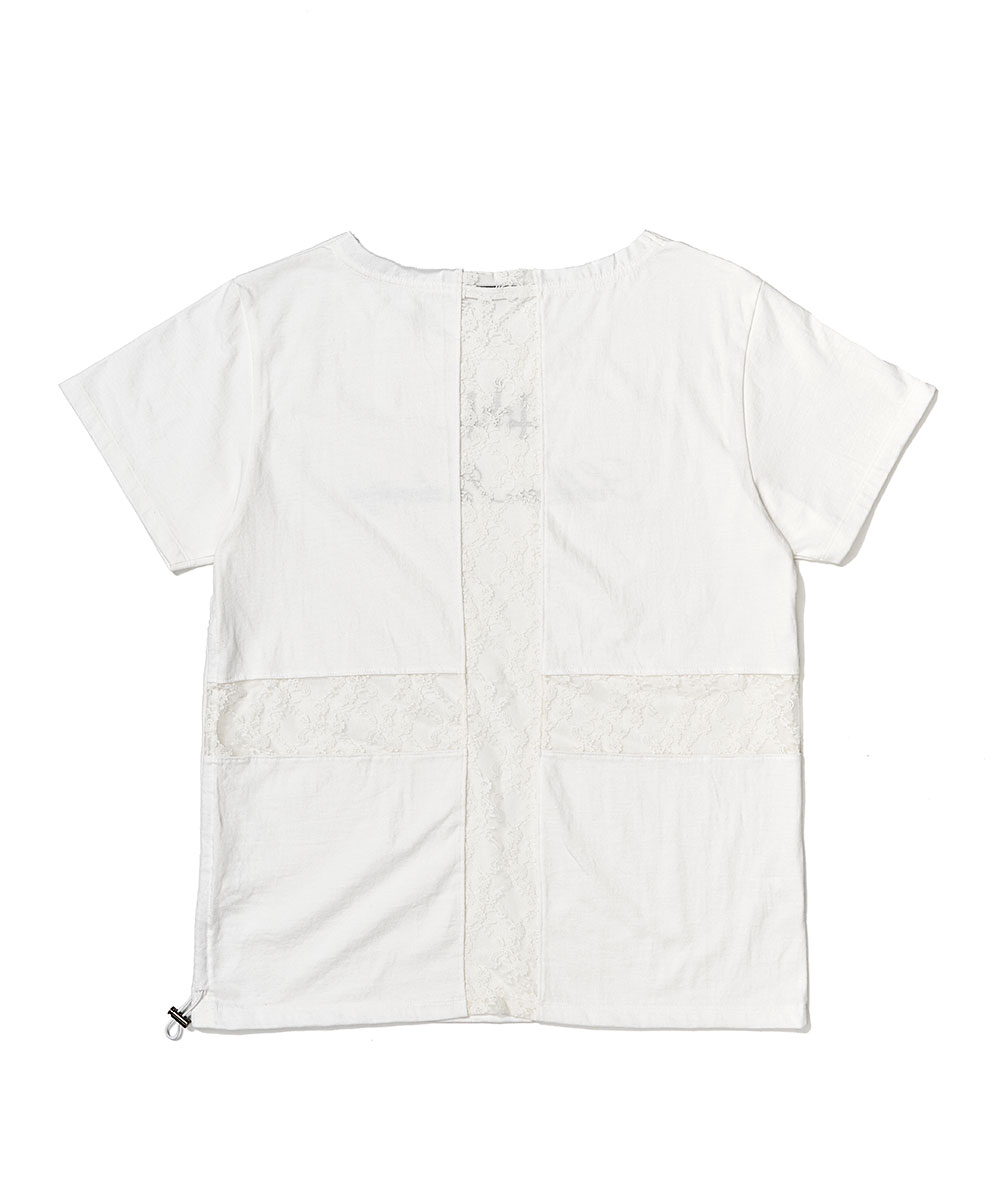 ◆SCHISM INDUCING◆ CROSS STRING T SHIRT WHITE SB9TS24WH CROSS STRING T SHIRT WHITE [8차 리오더] - SCHISM INDUCING