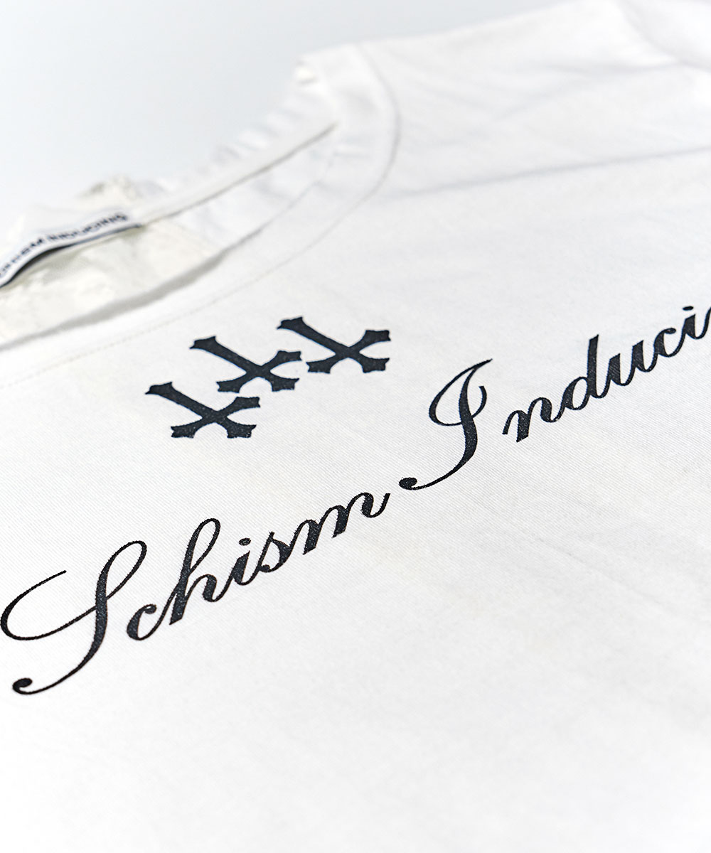 ◆SCHISM INDUCING◆ CROSS STRING T SHIRT WHITE SB9TS24WH CROSS STRING T SHIRT WHITE [8차 리오더] - SCHISM INDUCING