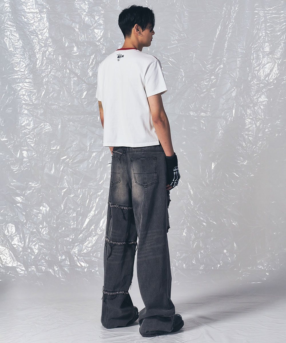 TWELVE GOLD JEANS GREY - SCHISM INDUCING