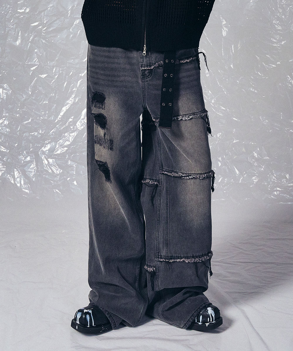 TWELVE GOLD JEANS GREY - SCHISM INDUCING
