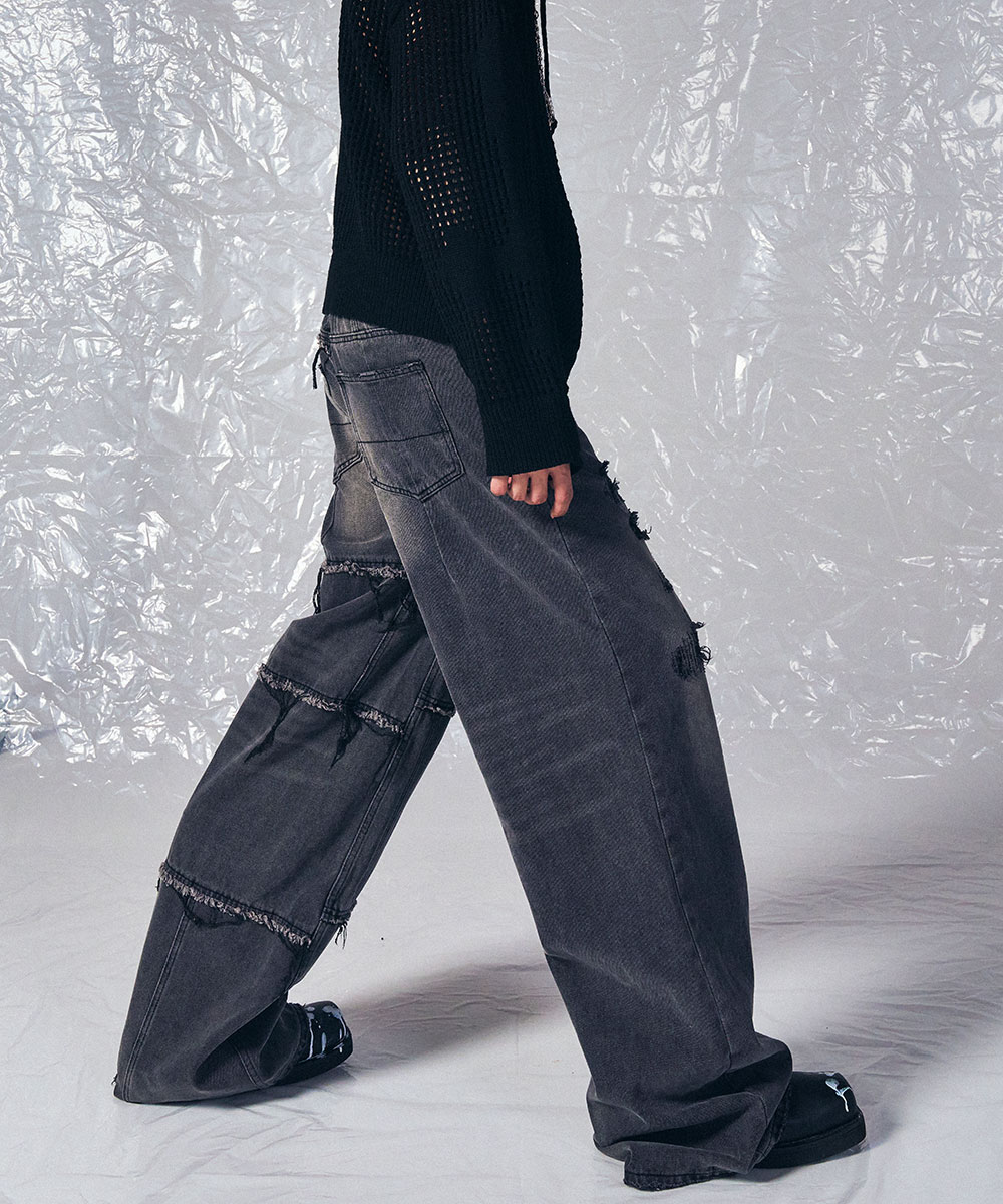 TWELVE GOLD JEANS GREY - SCHISM INDUCING