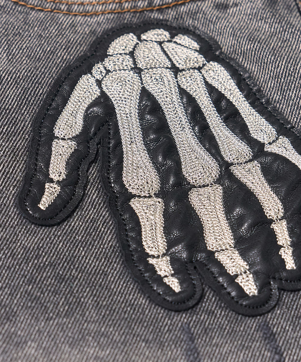 BONE HAND JORTS GREY - SCHISM INDUCING