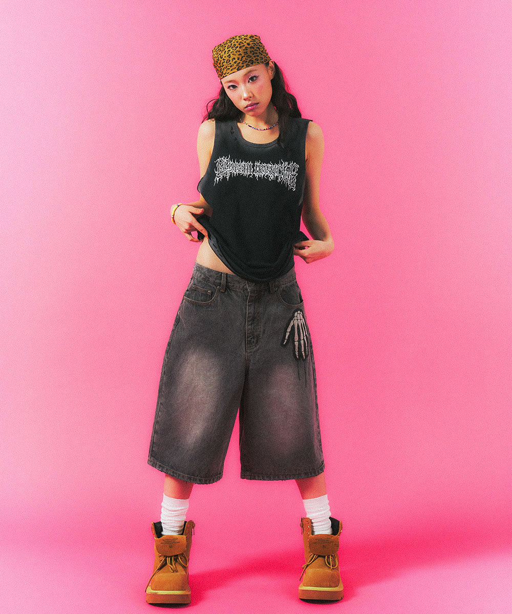 BONE HAND JORTS GREY - SCHISM INDUCING