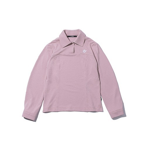 여성 절개 라인 티셔츠_핑크