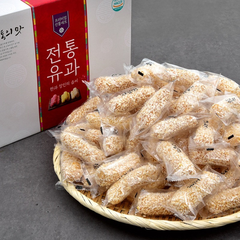 사임당 바삭바삭 개별포장 찹쌀유과 선물세트 1kg