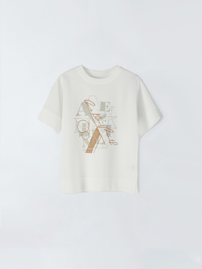 [앤클라인]프린트 티셔츠 A4GM05