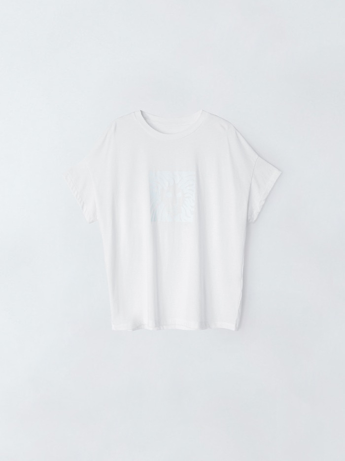 [앤클라인]라이언 프린팅 티셔츠 O4GM18