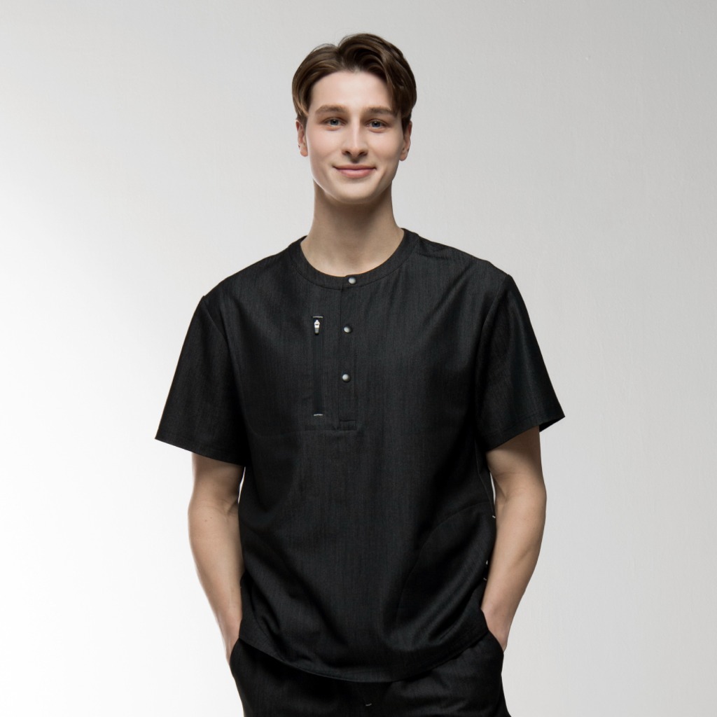 ATVLO PRIMO™ Ronan / Denim Scrubs Top