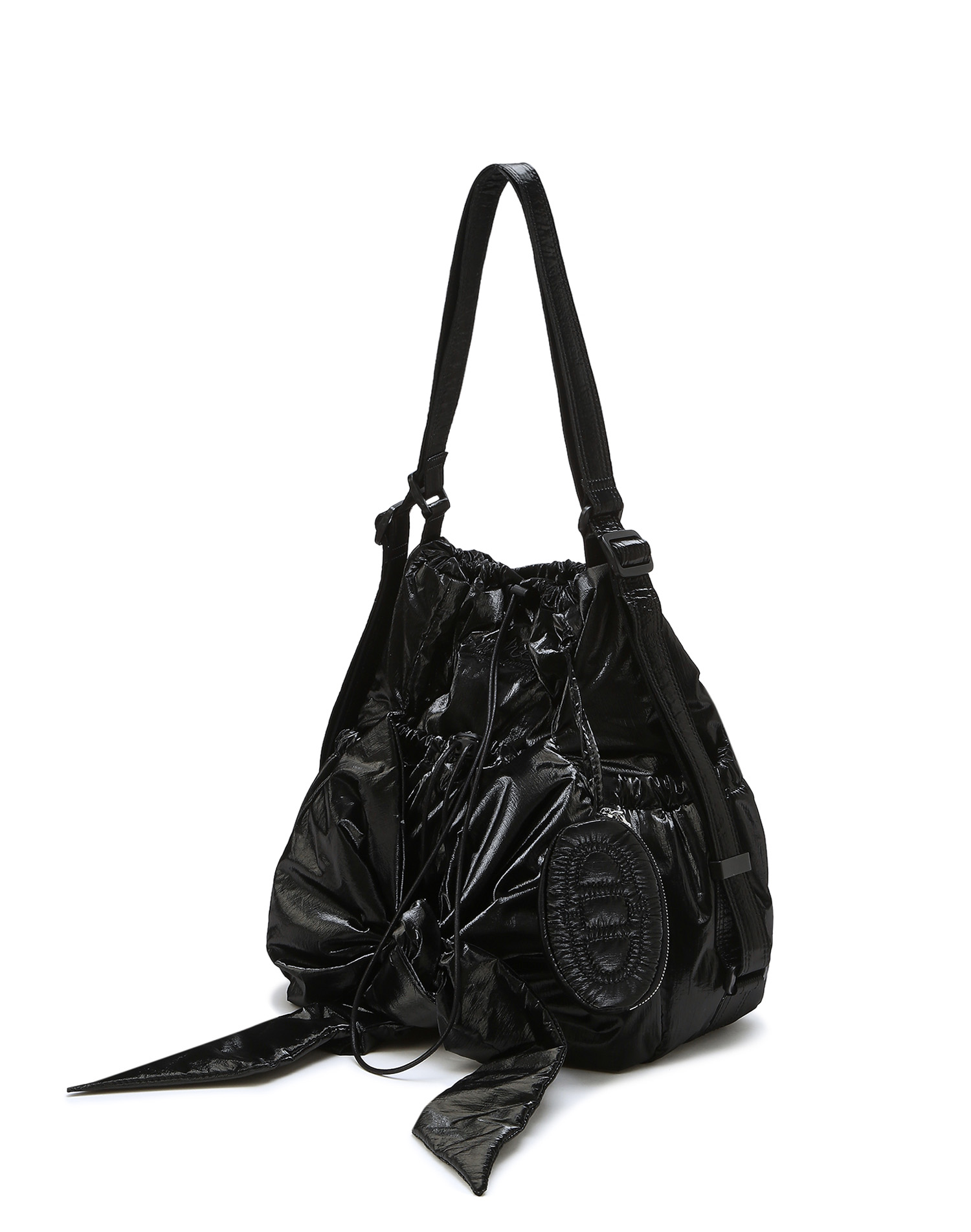 [RUBAN] Le Bon Glossy Ribbon Backpack &amp; Shoulder Bag S (Black)