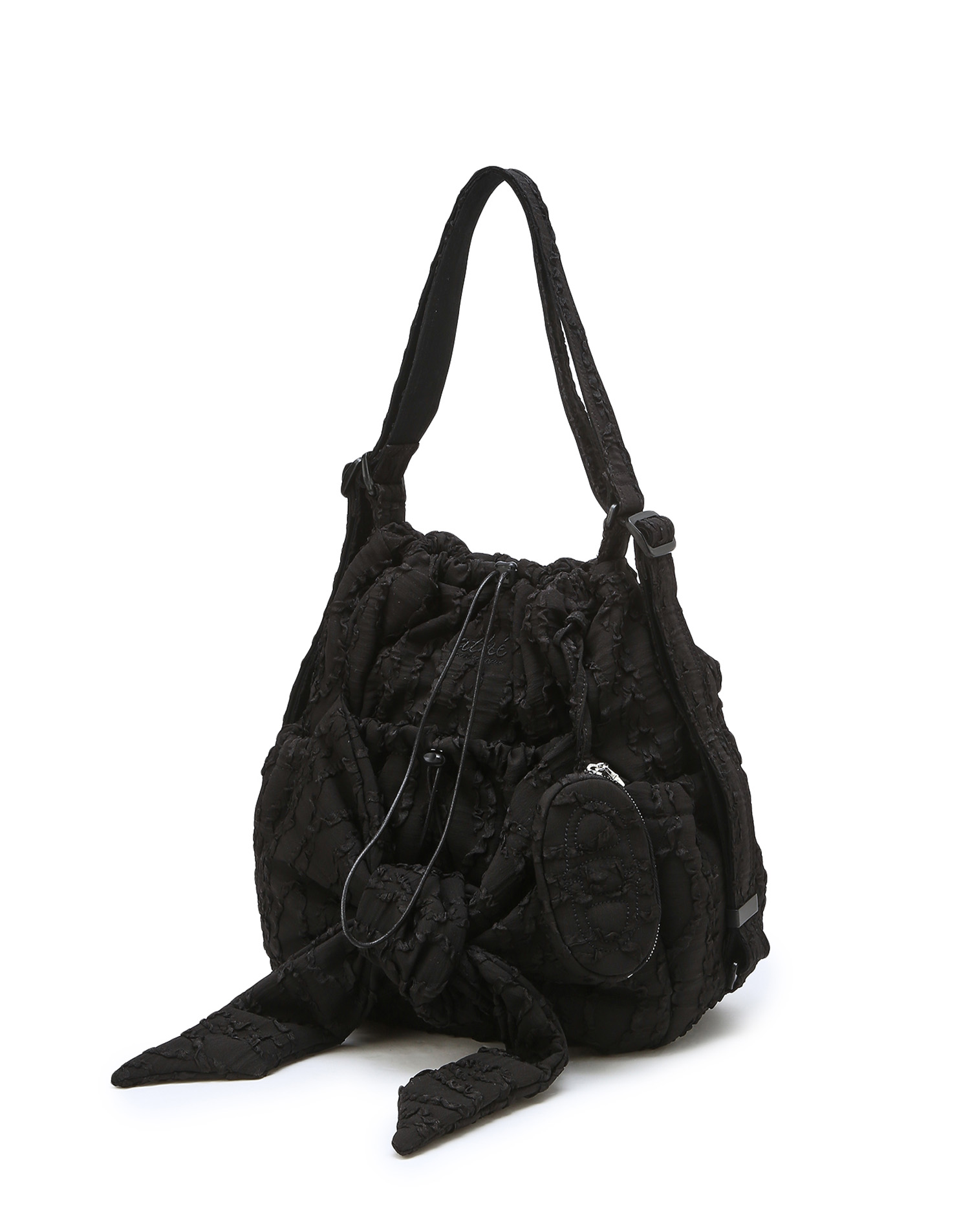[RUBAN] Le Bon Lace Ribbon Backpack and Shoulder Bag S (Black)