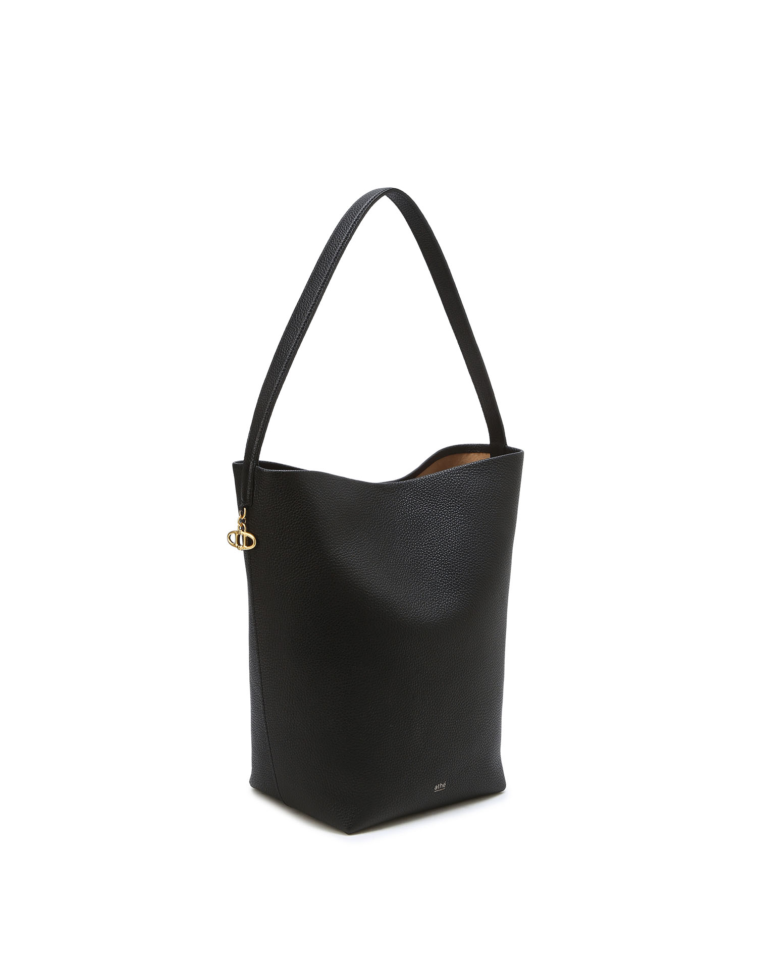 [PANIER] 레더 파니에 버킷백 L (Black)