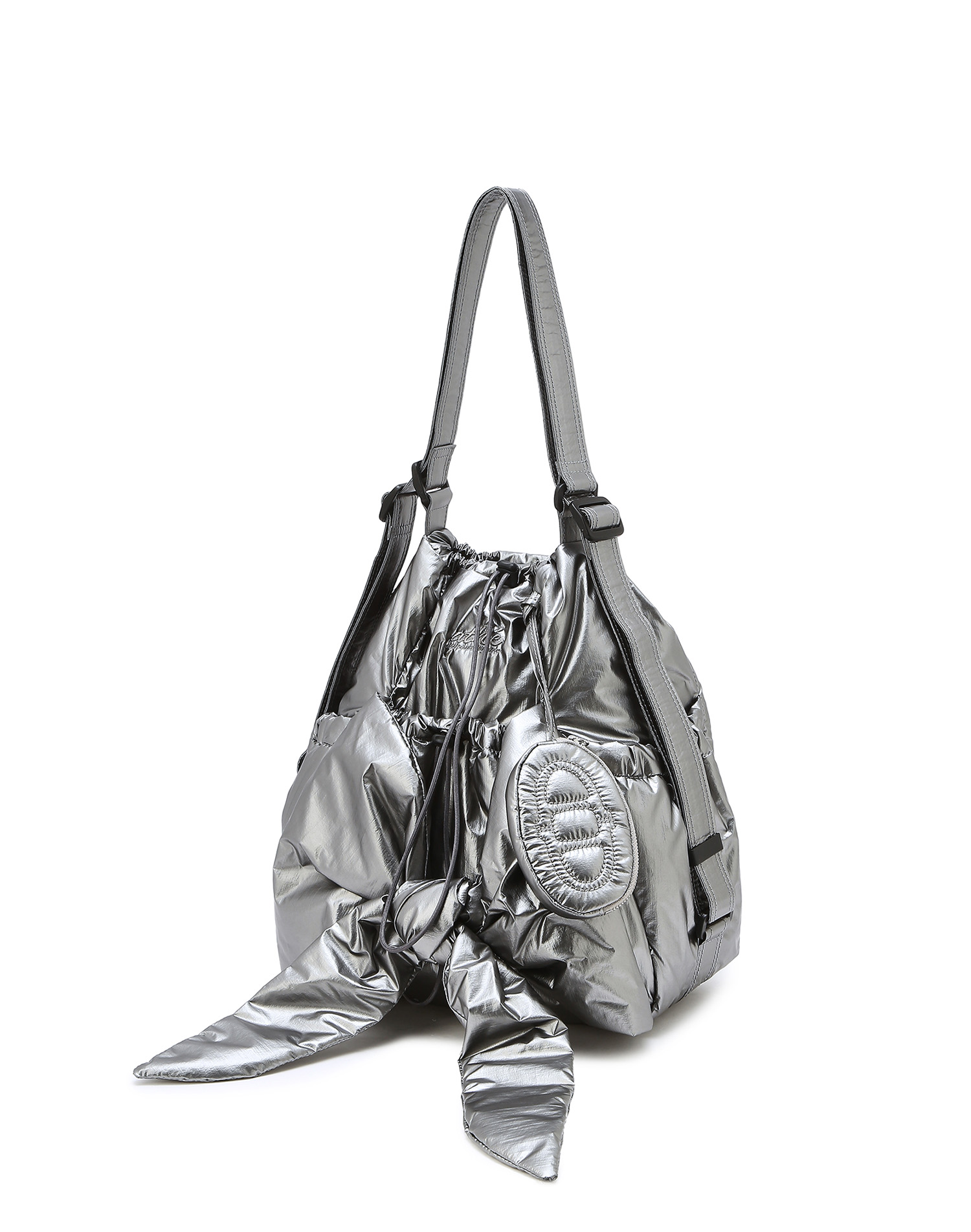 [RUBAN] Le Bon Glossy Backpack &amp; Shoulder Bag S (Grey)