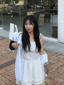 데이 프릴 빅사이즈 레이어드 민소매 나시 - 밑단 캉캉 프릴 디테일이 돋보이는 레이어드 나시 제품 이미지