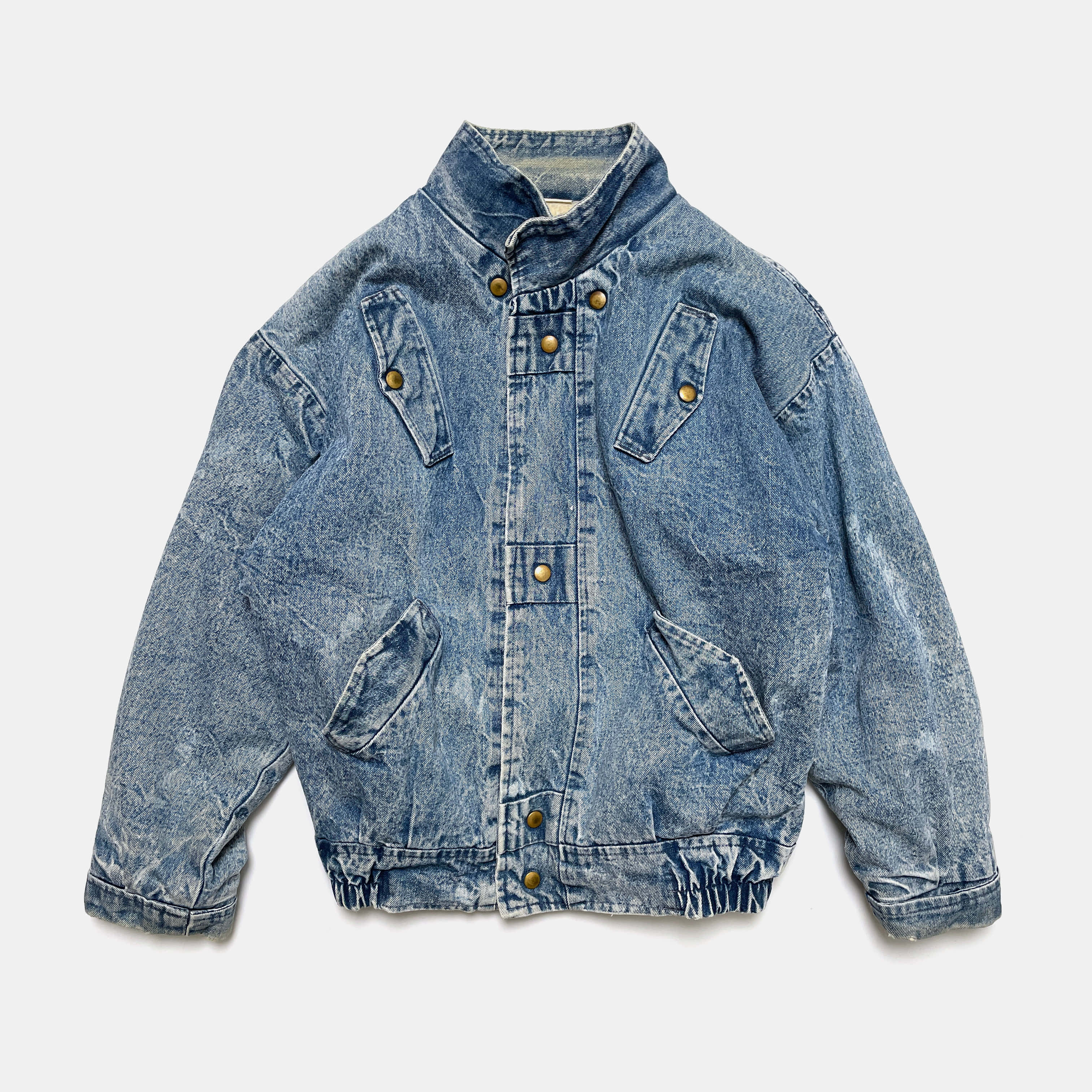 vintage denim bomber jacket (L) 파인더스키퍼스
