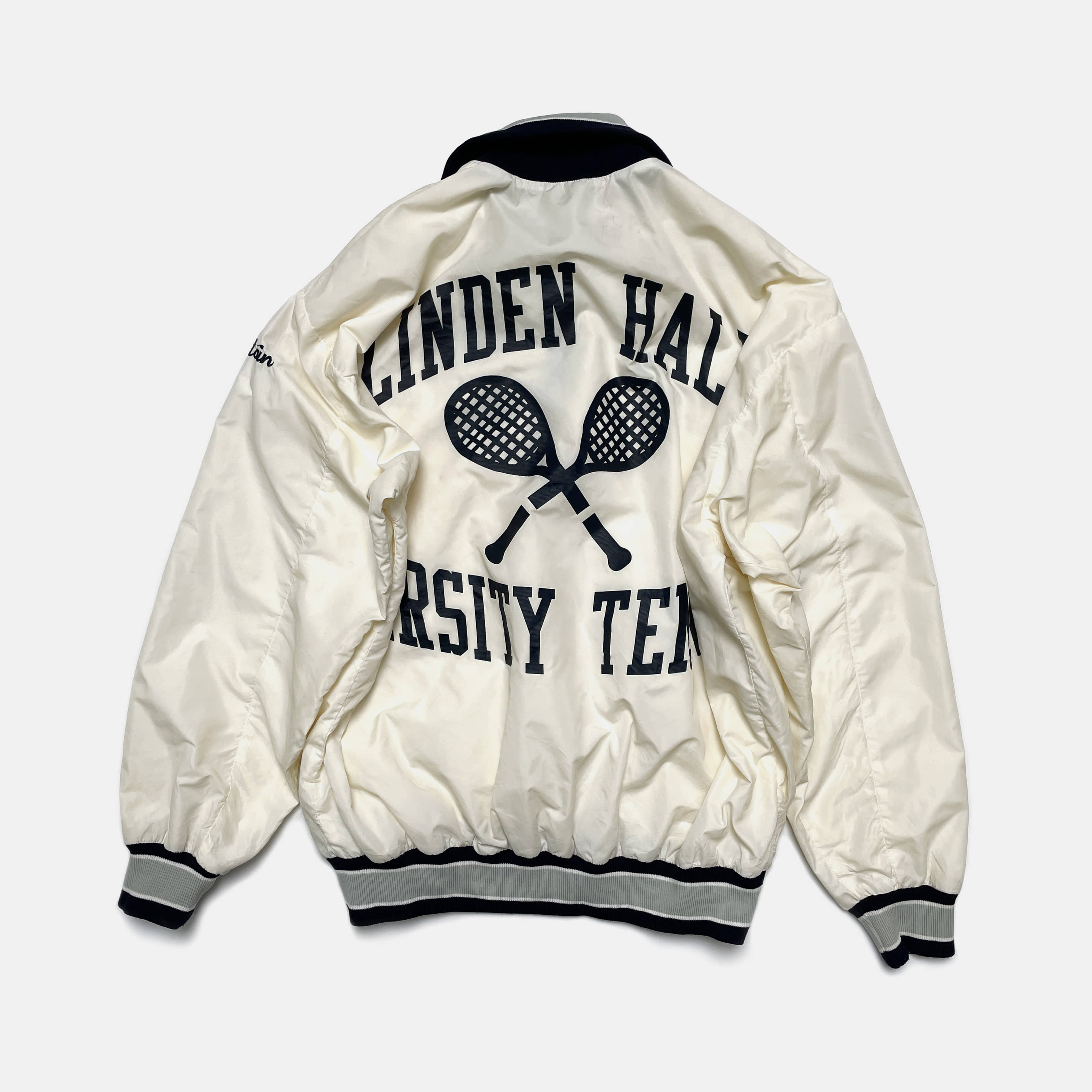 vintage satin varsity jacket (XL) 파인더스키퍼스