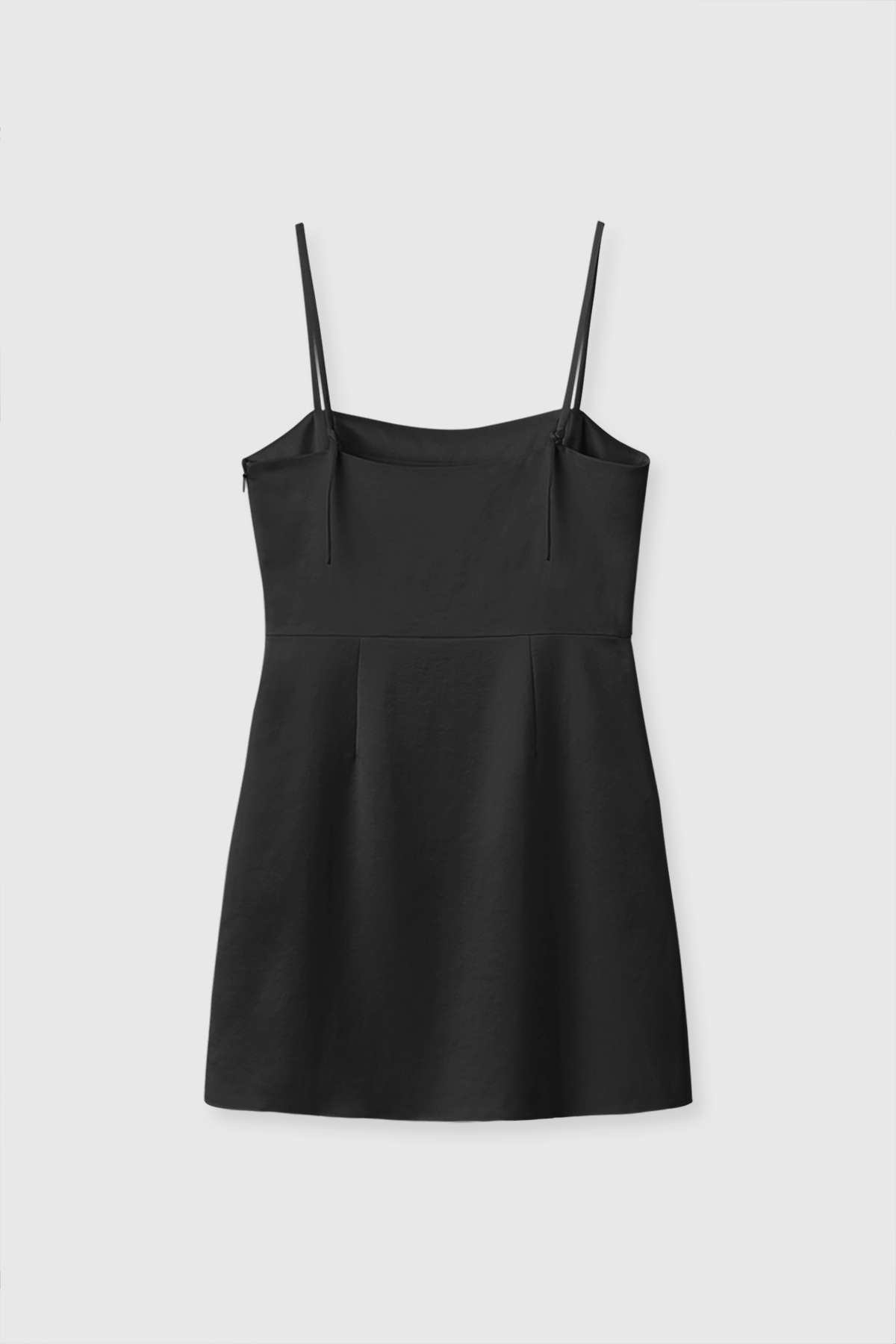 Satin String Mini Dress [black] - PATTERNPLAY