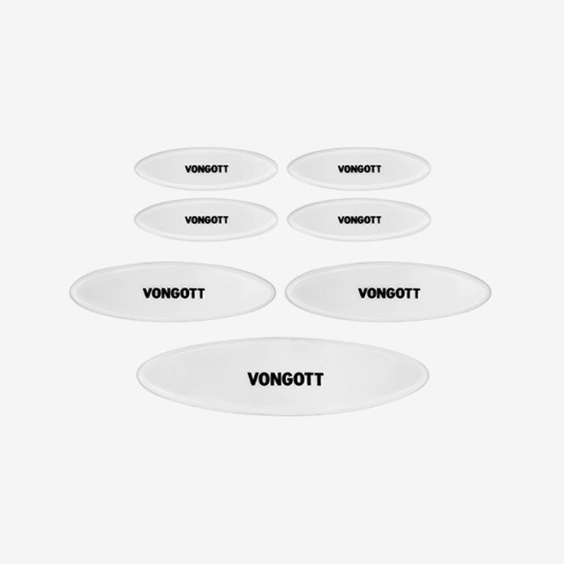 VONGOTT VMG2-SET7 폰거트 타원형 뮤트젤 단면점착 드럼세트팩 7개입