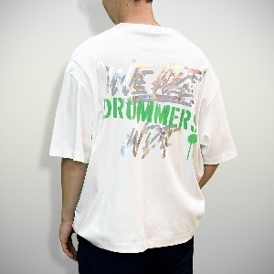 위드페 반팔 오버핏 티셔츠 패키지 WE ARE DRUMMERS FESTIVAL 드럼창고