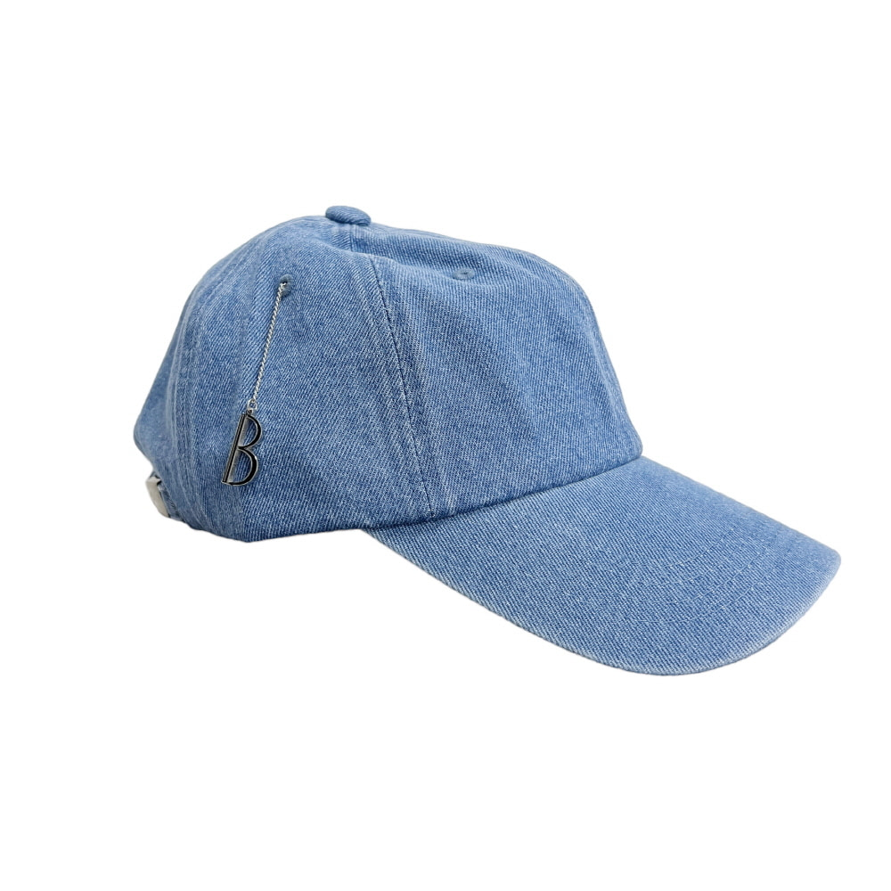medium blue cap