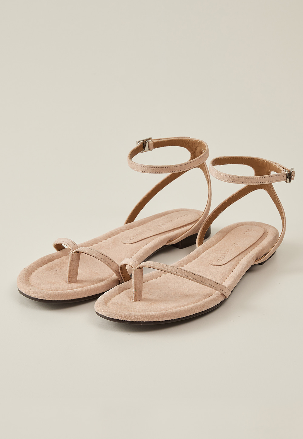 Lily Strap Sandal - Peach - old hands carved