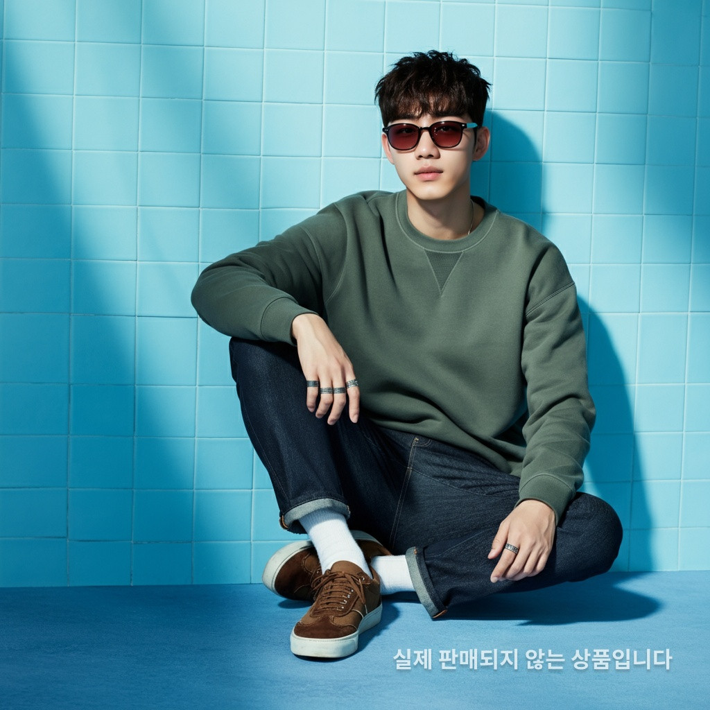 루나틱 캐주얼 브라운 스웨이드 스니커즈