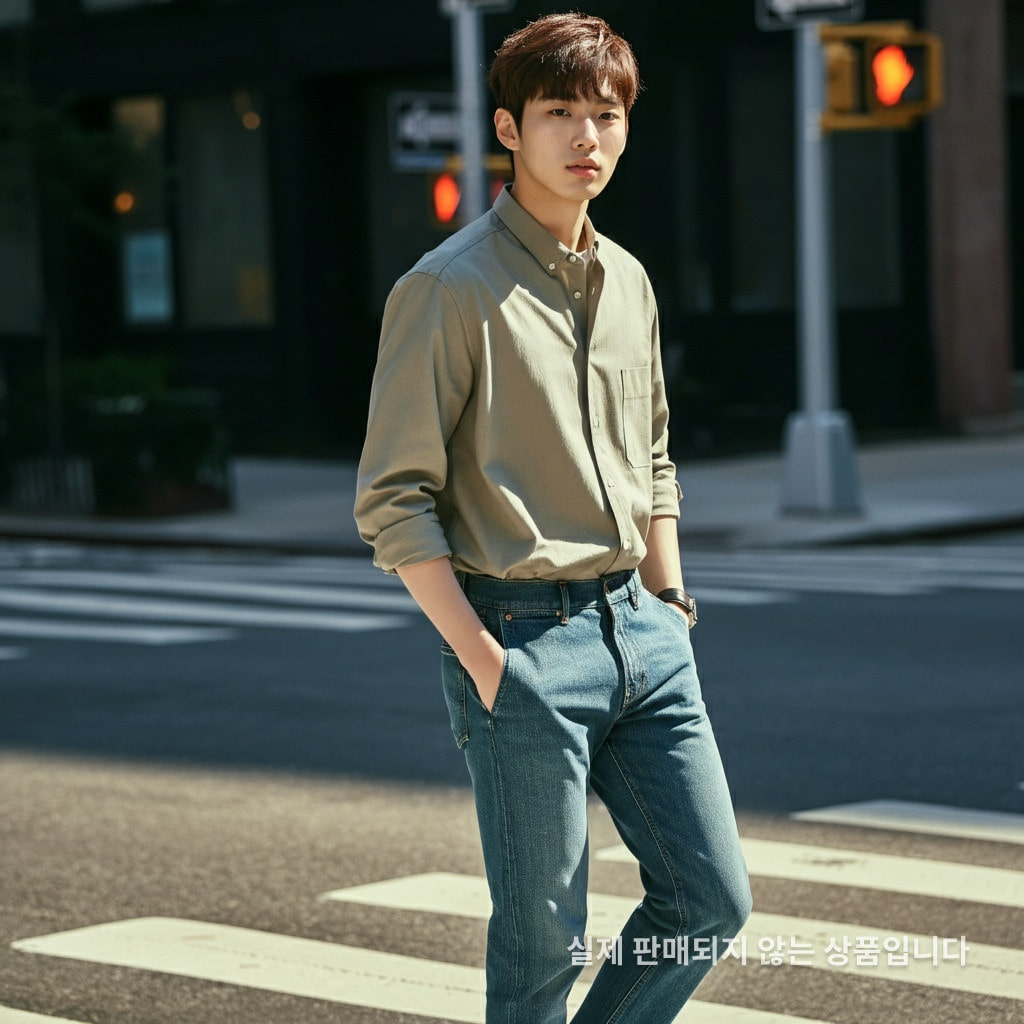 루나틱 워싱 데님 팬츠