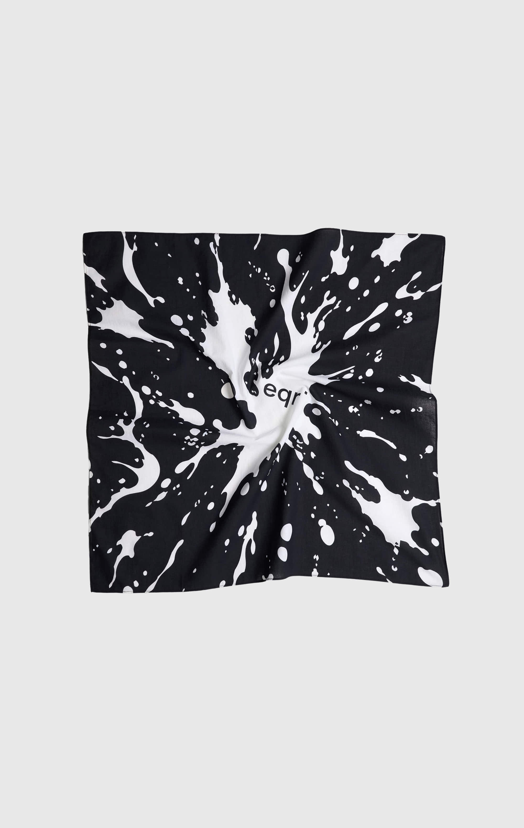 Splash Oversized Bandana - Black