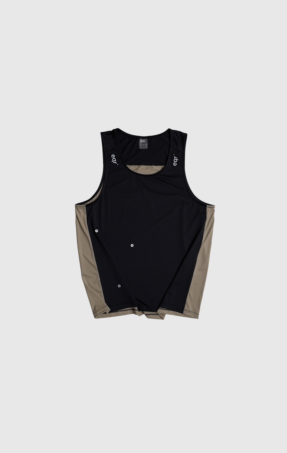 Scotch Eyelet Singlet Black Khaki 2