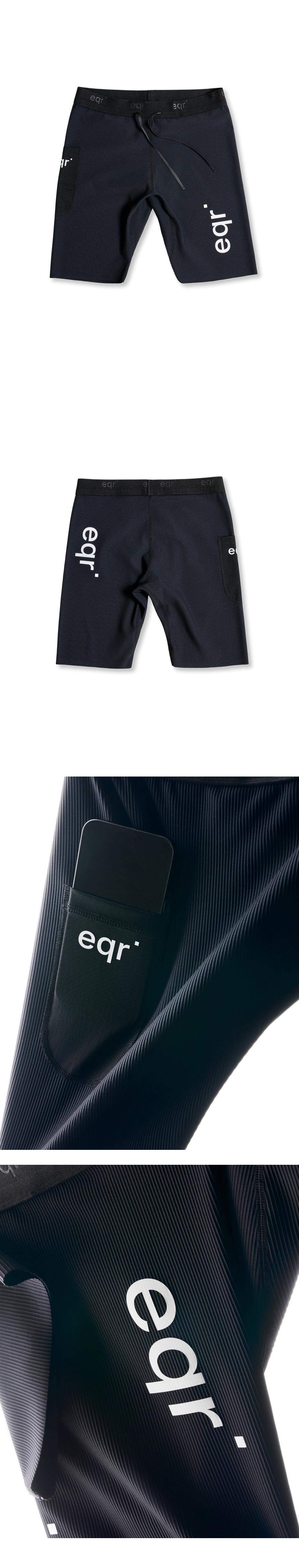 Mesh Pocket Half Tights Black