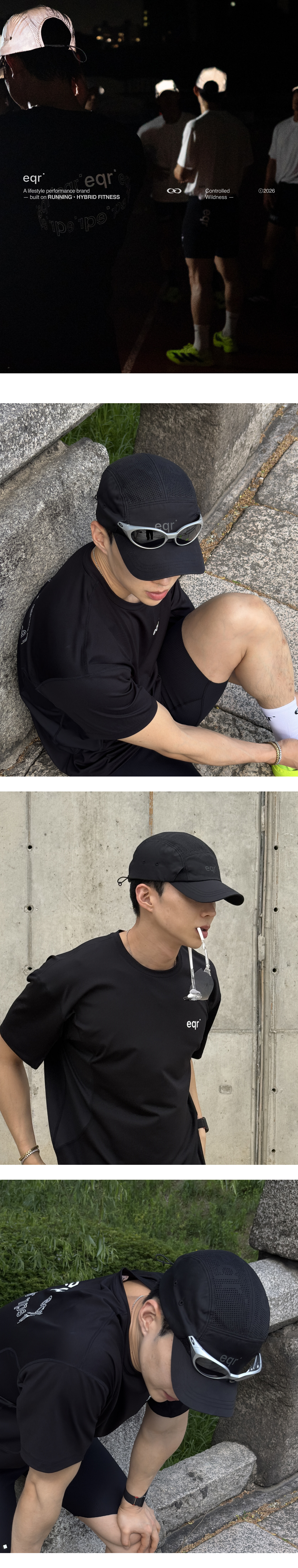 eqr' Punching Cap Black