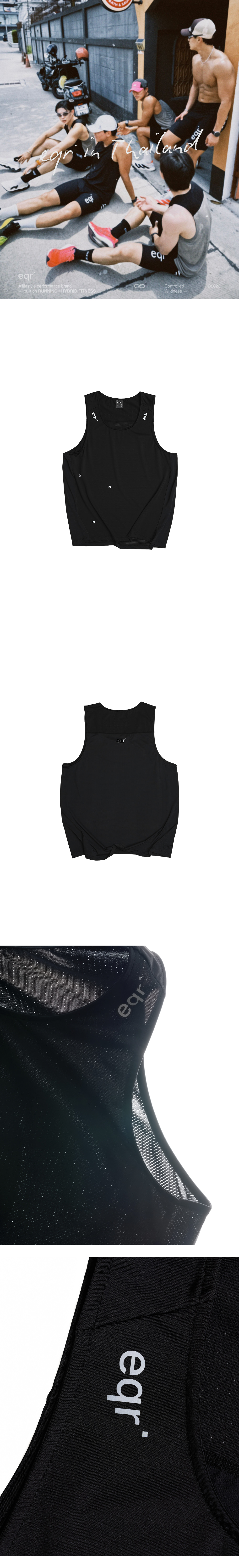 Scotch Eyelet Singlet Black 1