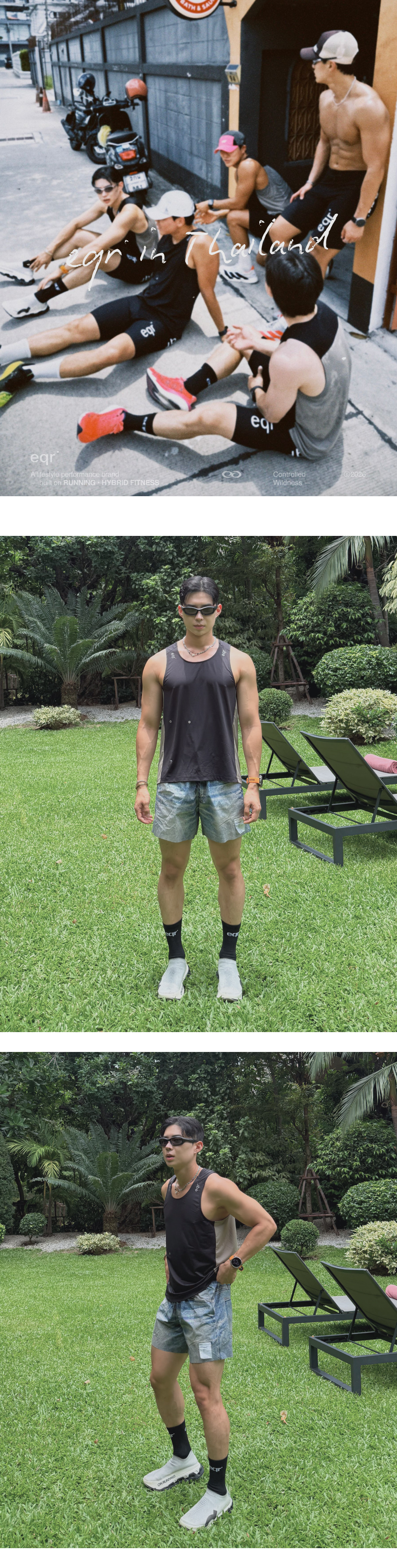 Scotch Eyelet Singlet Black Khaki 1
