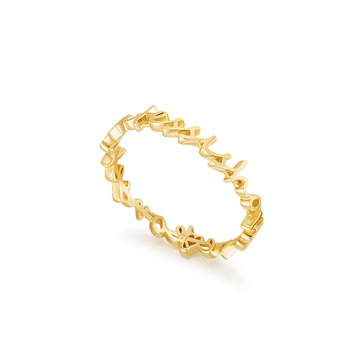 Script font ring