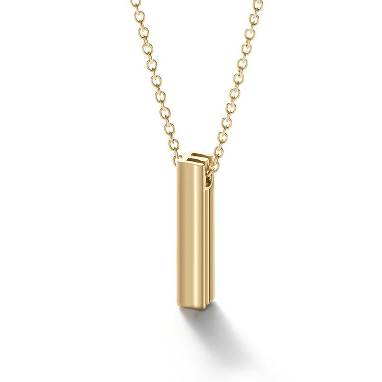 Hangul Consonant Large Pendant Necklace (Consonant choice)