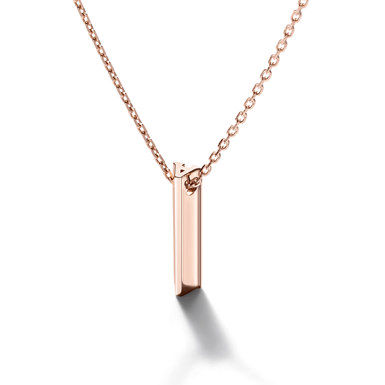 Alphabet Large Pendant 1 piece Necklace (Alphabet choice)
