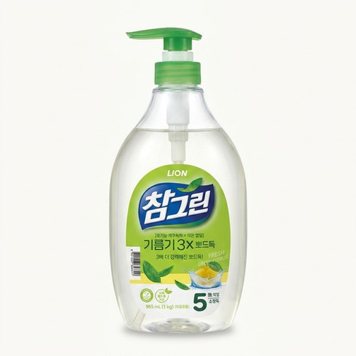 참그린 레몬 녹차 뽀드득 어드밴스 주방세제 용기 1kg