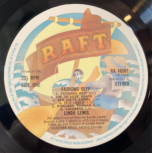 Linda Lewis - Fathoms Deep (LP) 린다 루이스 | 브리티쉬 레코드