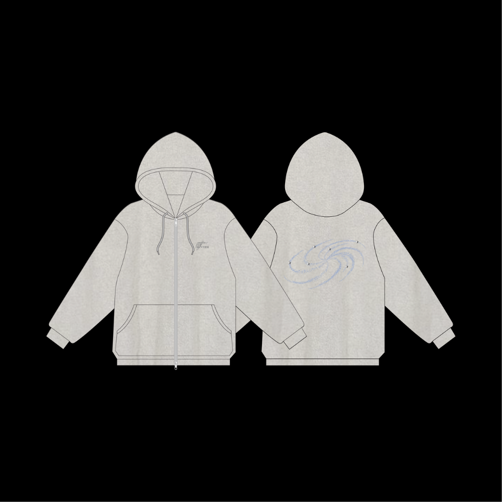 US] HOOD ZIP-UP - NMIXX WT POPUP